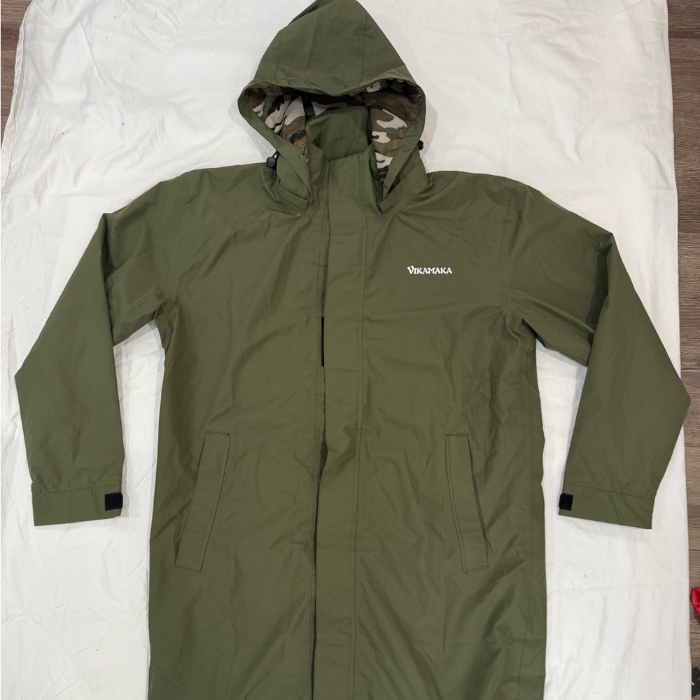 Vikamaka Green Hooded Jacket